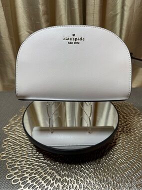 kate spade Dome Saffiano Chalk Crossbody Bag